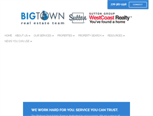 Tablet Screenshot of bigtownrealestateteam.com
